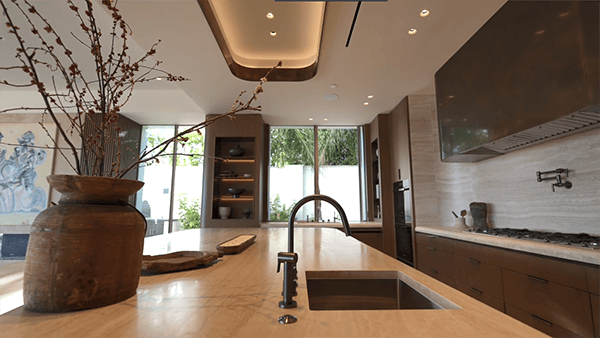 Modern Wood Veneer Kitchen Cabinet Modern Wood Veneer Kitchen Cabinet