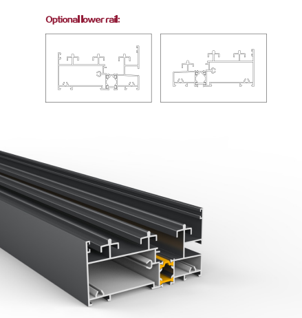 Aluminium Sliding Window with Glass