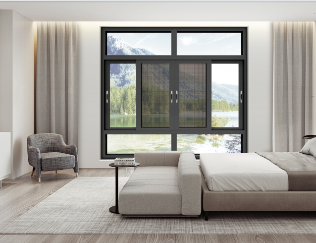 Aluminium Sliding Window with Glass