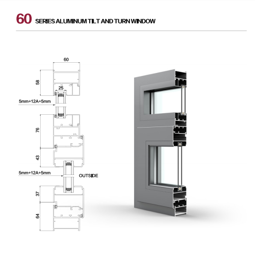 Aluminium Tilt and Turn Window