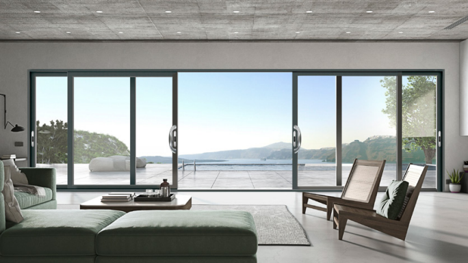 Aluminium sliding door 