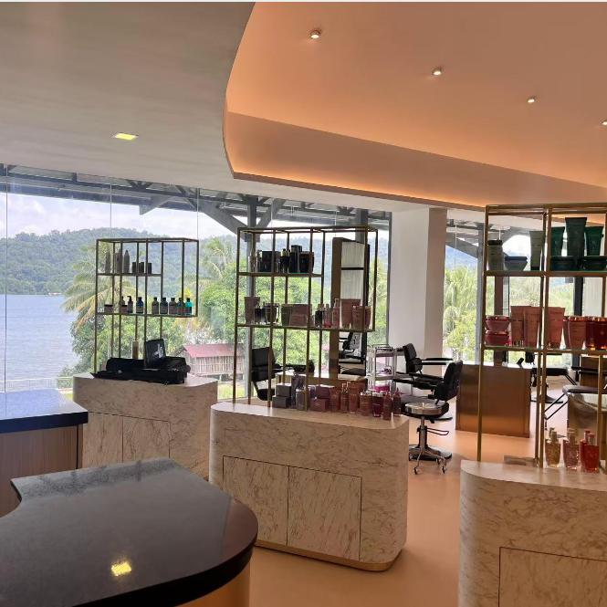 Brunei Hair Salon Landmark Project with China Building Material one-stop supply