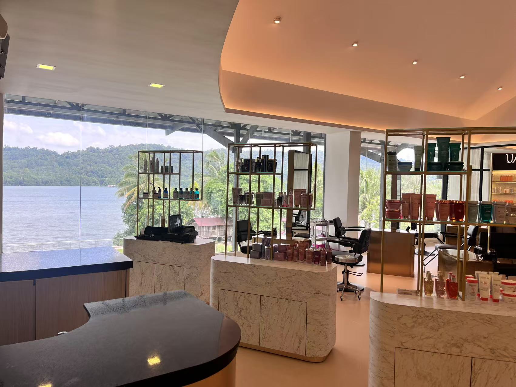 Brunei Hair Salon Landmark Project with China Building Material one-stop supply